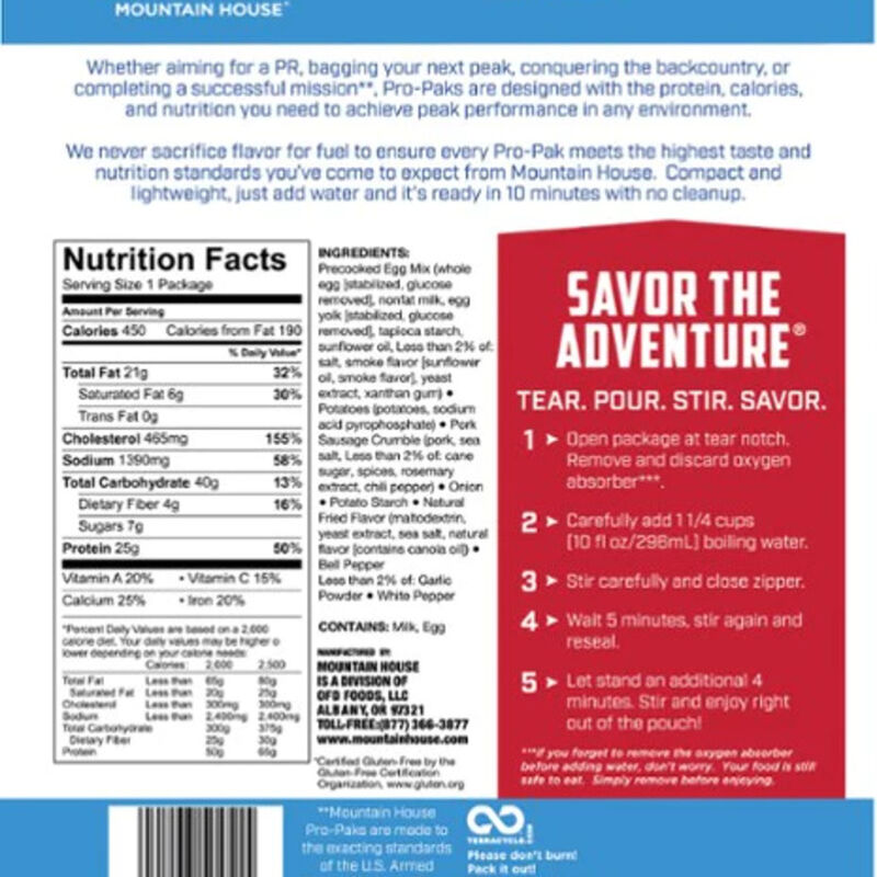 Breakfast Skillet Pro-Pak | Mountain House Freeze Dried Food, , large image number 1